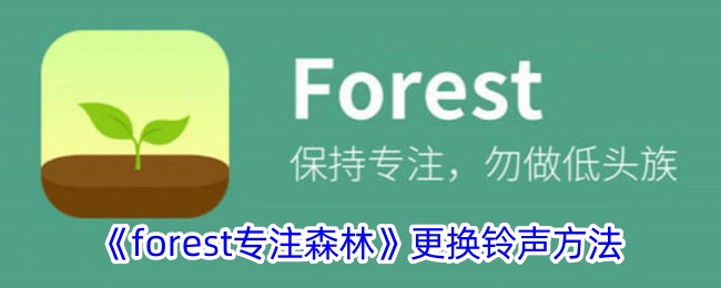 《forest专注森林》更换铃声方法