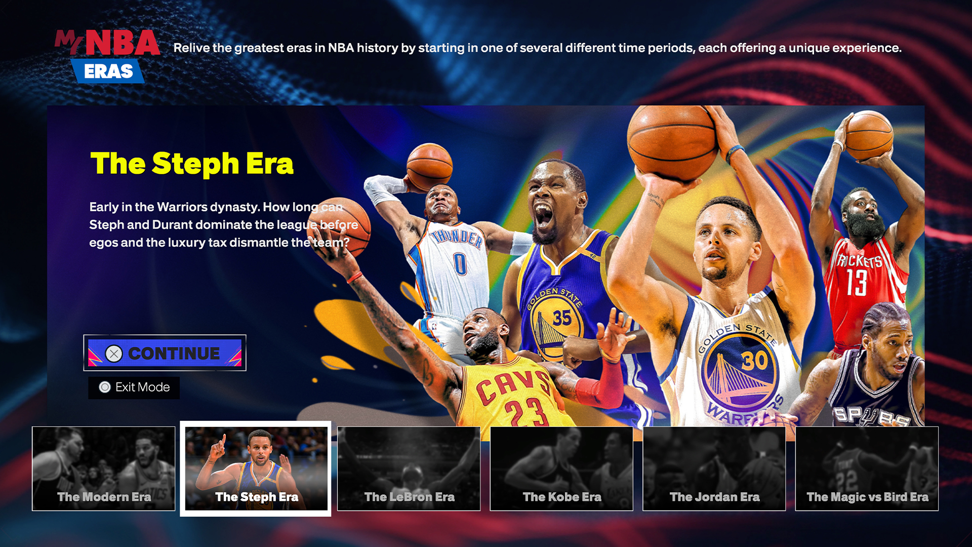 《NBA2K25》MyNBA模式新增库里时代上线2